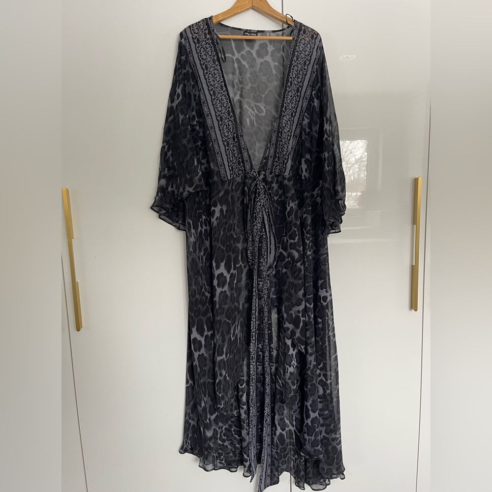 City Chic sheer kaftan